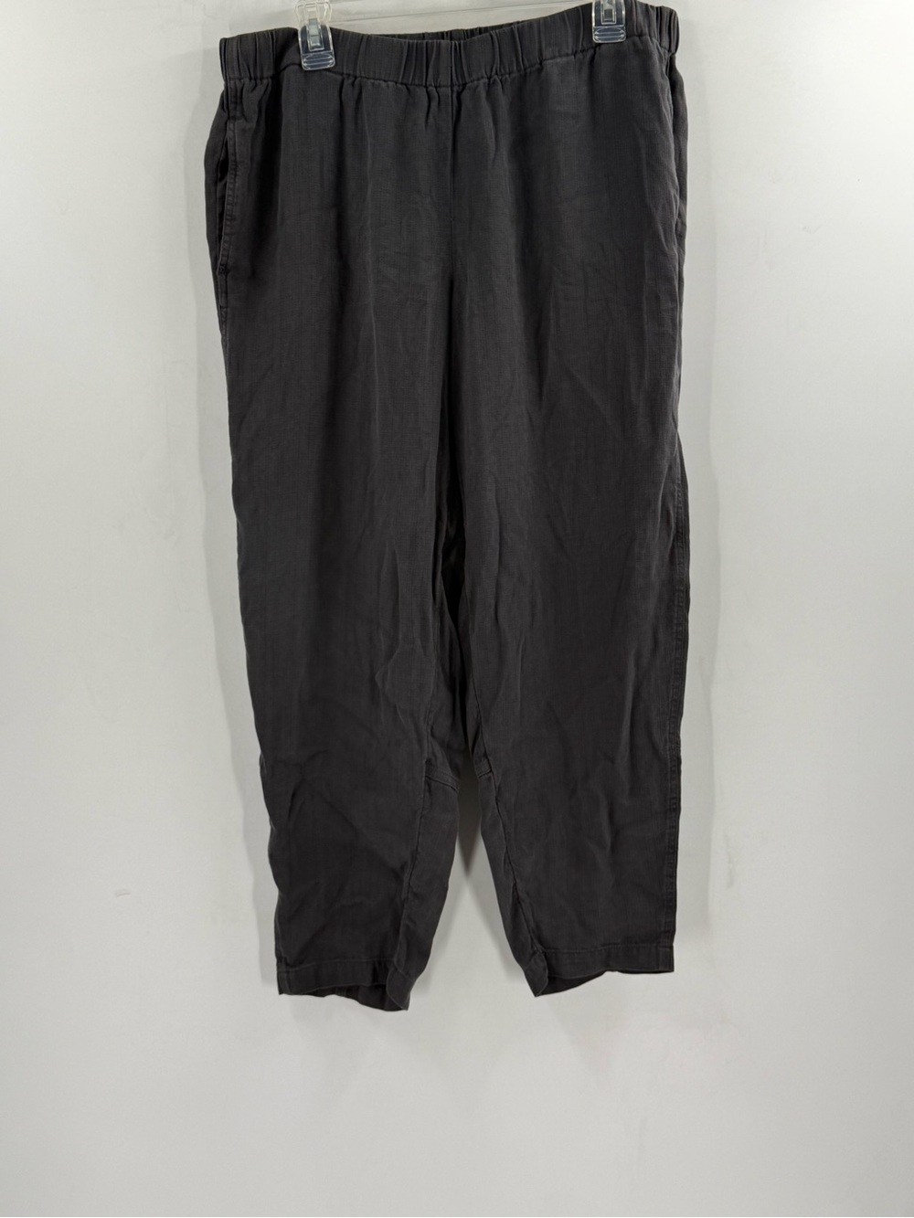 J. Jill Black Relaxed Elastic-Waist Trousers